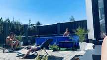 Piscina gonflabila pe cadru de aluminiu