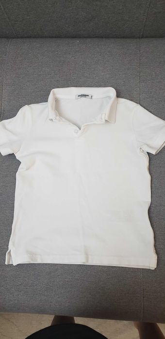 Рубашка белая, поло с длинным и коротким рукавом на 8 лет