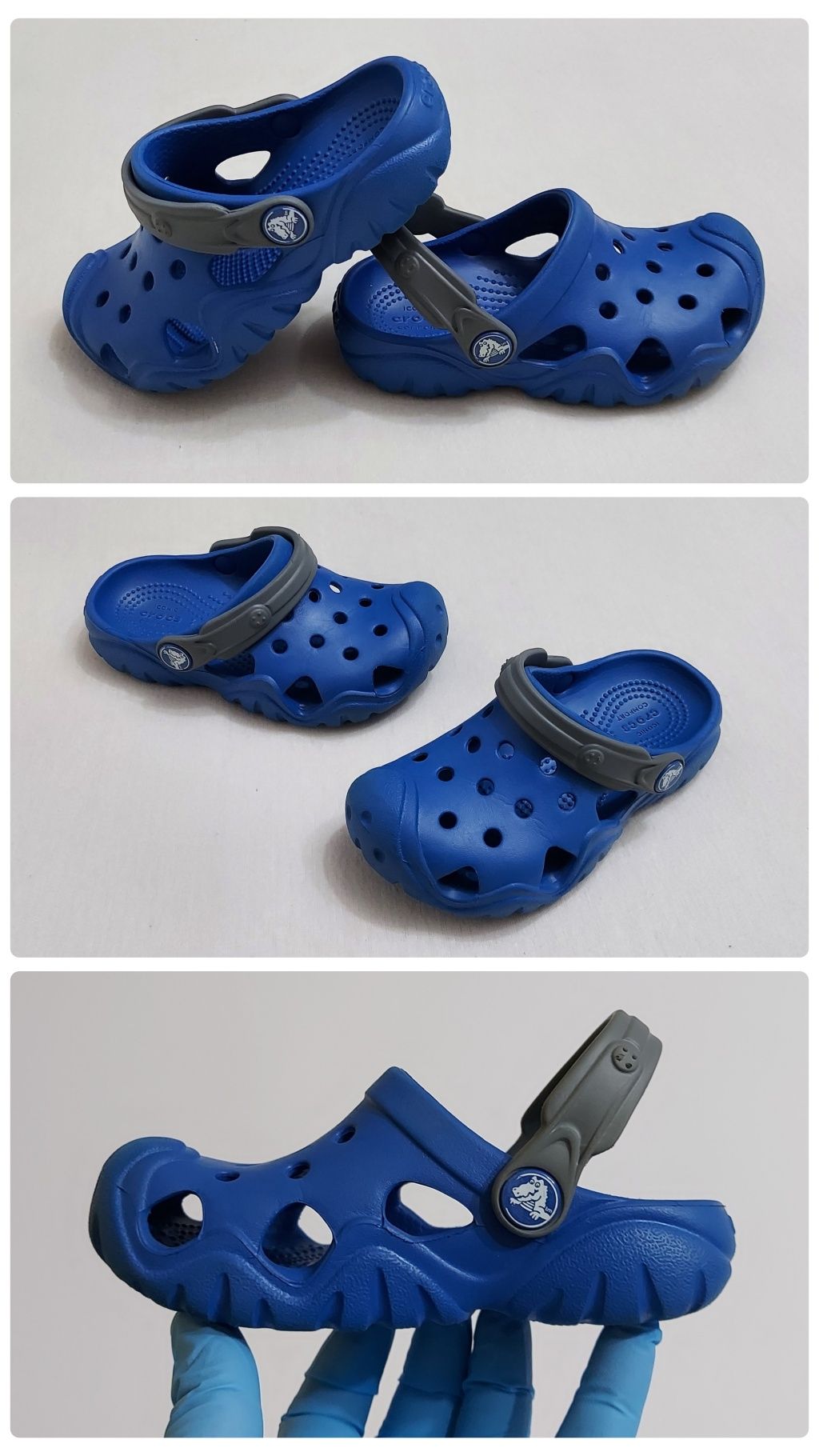 Saboți CROCS Iconic Comfort, sandale flip-flop C9 sau 25 EU, unisex