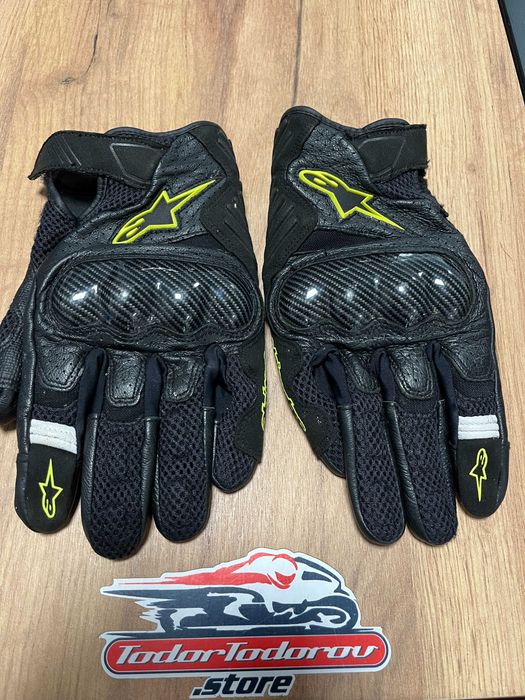 Мото ръкавици за мотор ALPINESTARS SMX-1 AIR V2 FLUO,XL,протектори