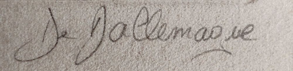 Стара френска литография . Нотрдам де Париж.