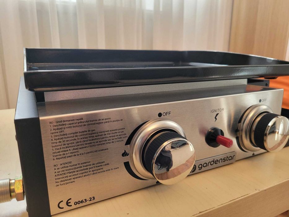 Gratar pe gaz cu plita (produs nou)