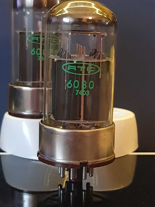 4 бр. Аудио Лампи RTC6080 подходящи за Аудио усилвател HiFi Audiophile