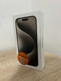 Telefon mobil Apple iPhone 15 Pro, 128GB, 5G, Natural Titanium