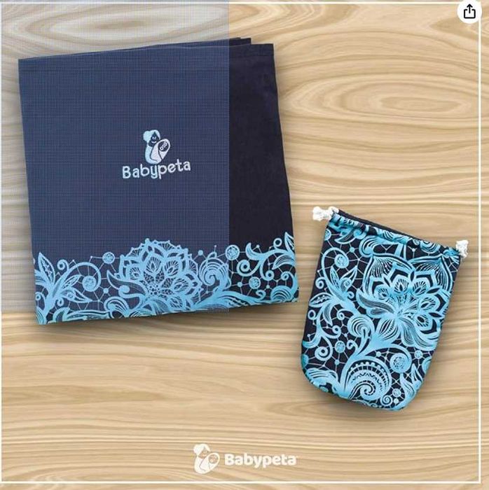 Marsupiu/sling pentru bebelusi BABYPETA - albastru