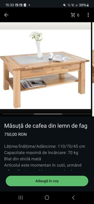 Dulap hol sau dormitor si dulap cu sertare/ noptiera SeparatMasuta de