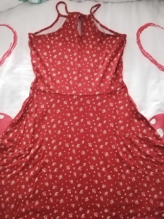 Rochita rosie cu bretele 140