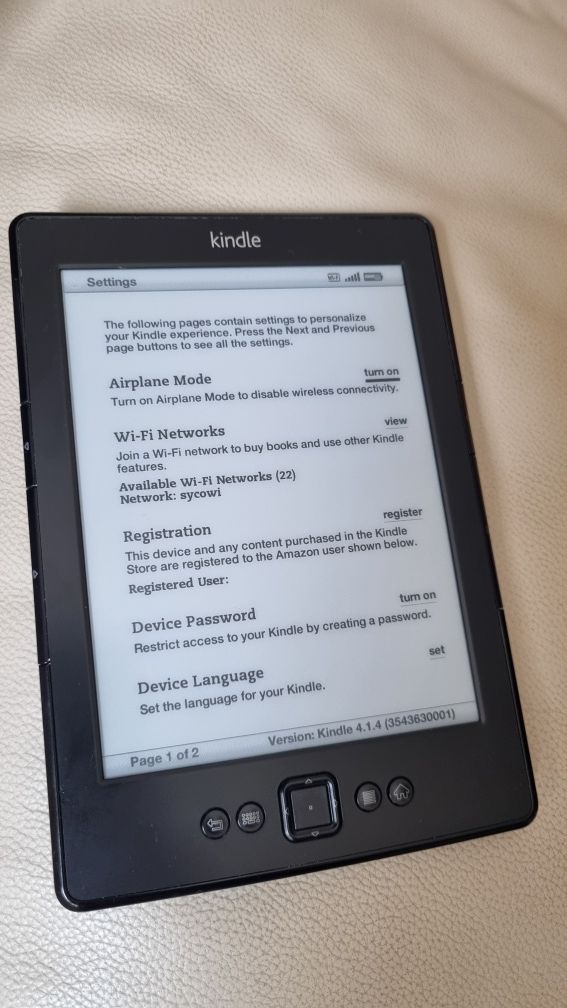 Vand ebook reader Amazon Kindle 4