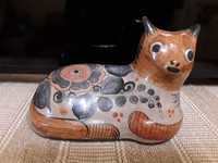 Pisica ceramica Tonala,  Mexic,  folk art