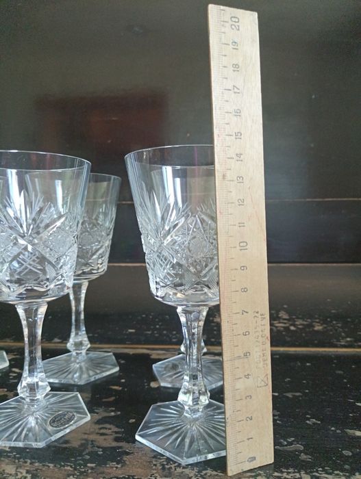 Хрустальные фужеры Чехословакия