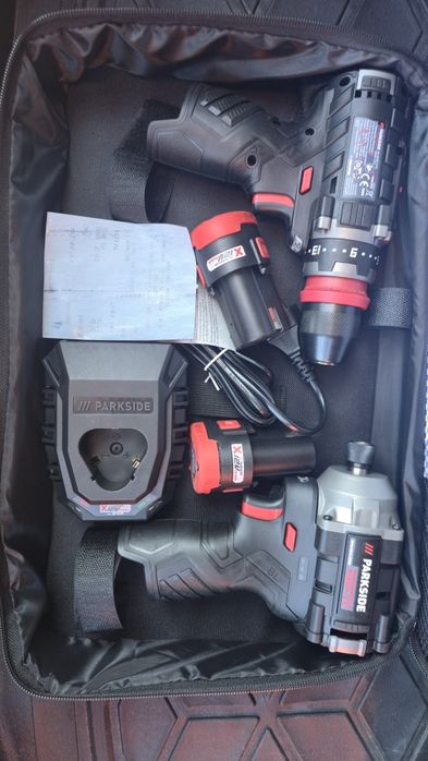 Set Impact si Filetanta Parkside Performance 12V NOI cu Garanție 5 Ani