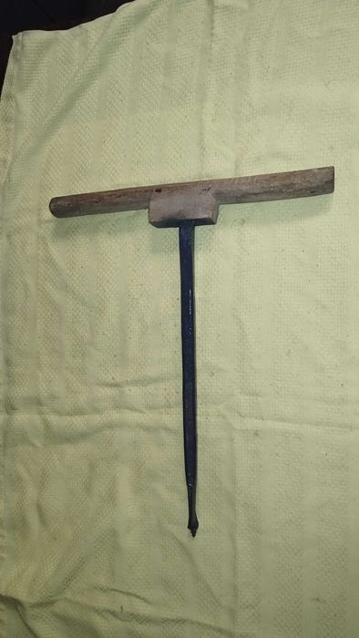 Дърводелски свредел от ковано желязо - ретро инструмент, маткап