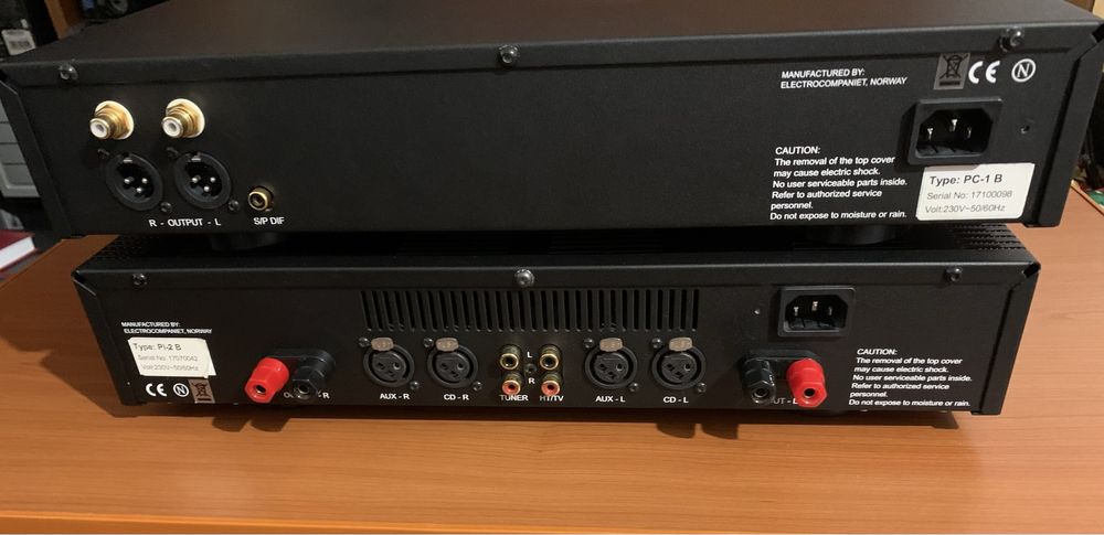 Electrocompaniet cdplayer și amplificator