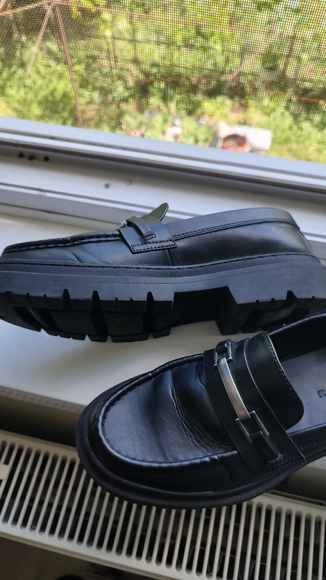 Mocasini piele Zara size 39