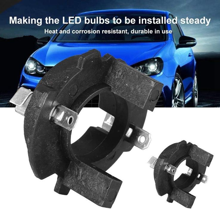 преходник адаптер 2броя led/hid h7 tk119 за vw golf 5 jetta mk5 ...