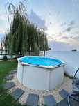 Piscina supraterana cu cadru metallic (360x120 cm) + 2 pompe filtrare