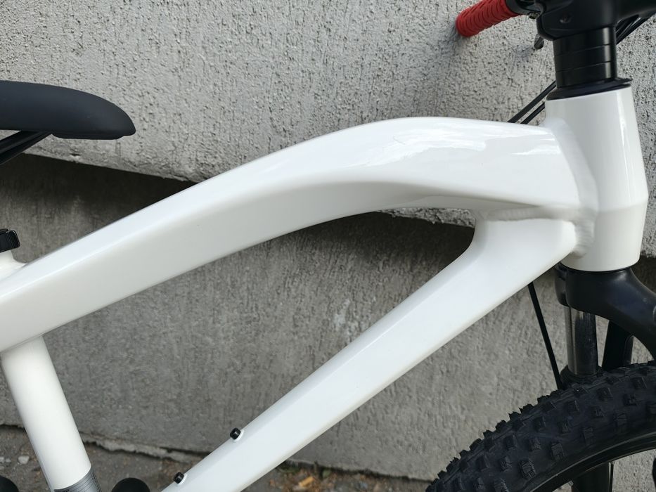 Bicicleta copii BMW JUNIOR 20 Zoll, frane disc alb perlat 6-9 ani