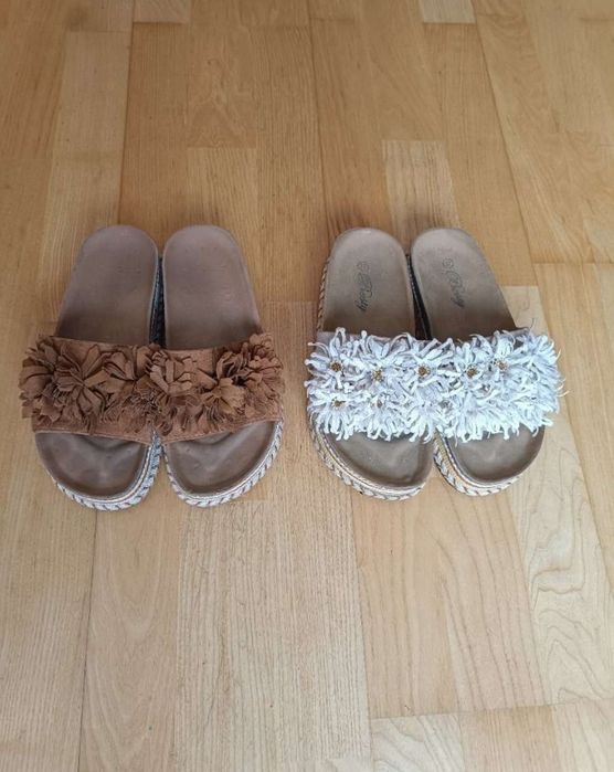 Papuci damă mărimea 37 două perechi