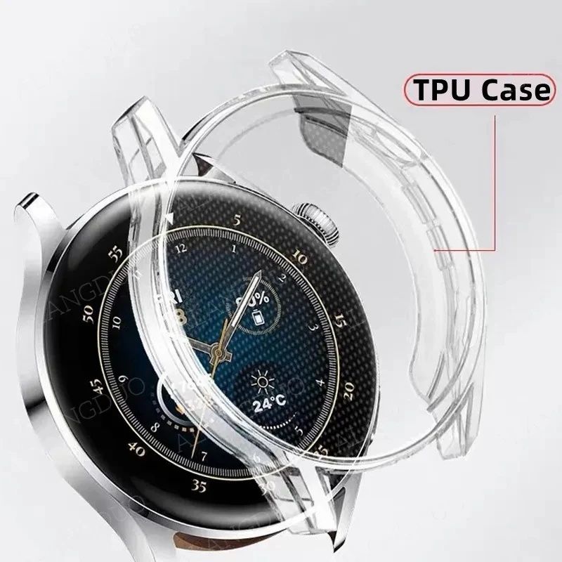 Huawei Watch 4 46 / 4 Pro 48 mm. / Мек TPU силиконов кейс с протектор