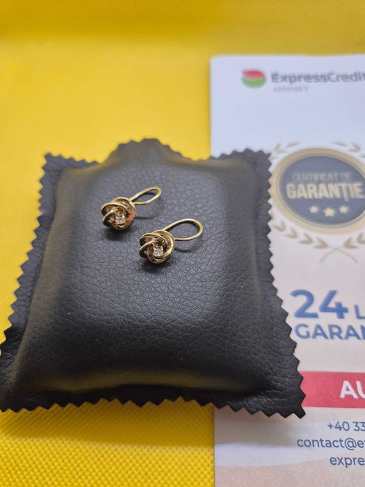 Cercei de aur 14k (Ag29 Siraj b.33042.1) Garantie 2 ani