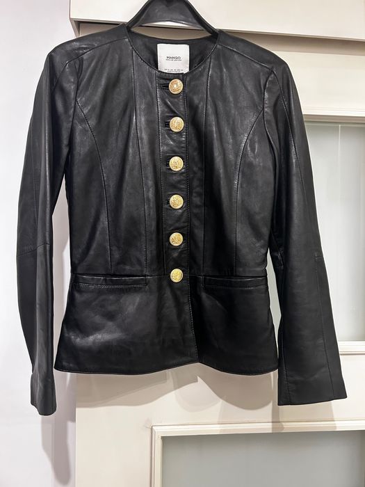 Яке от естествена кожа Манго, номер С Mango Ново