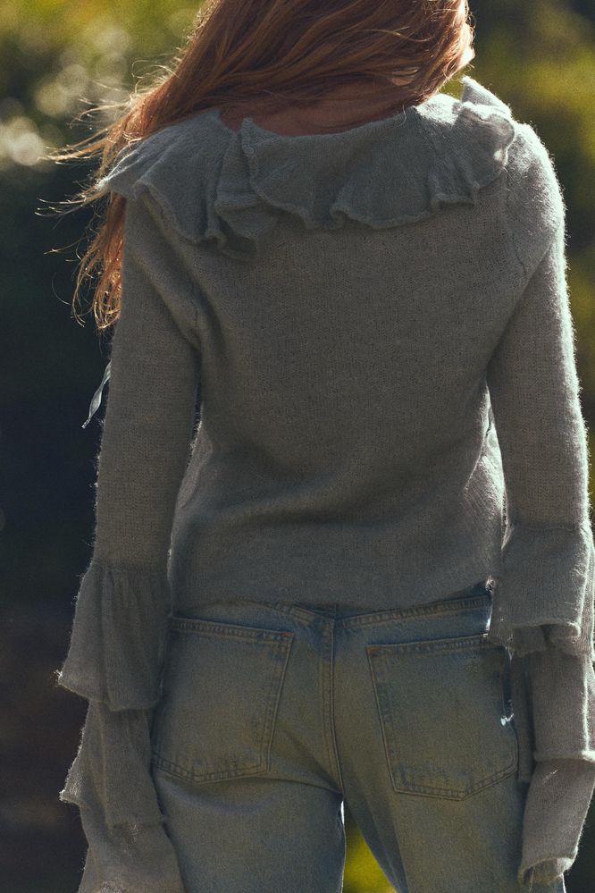 Bluza Cardigan Zara din lână și alpaca
