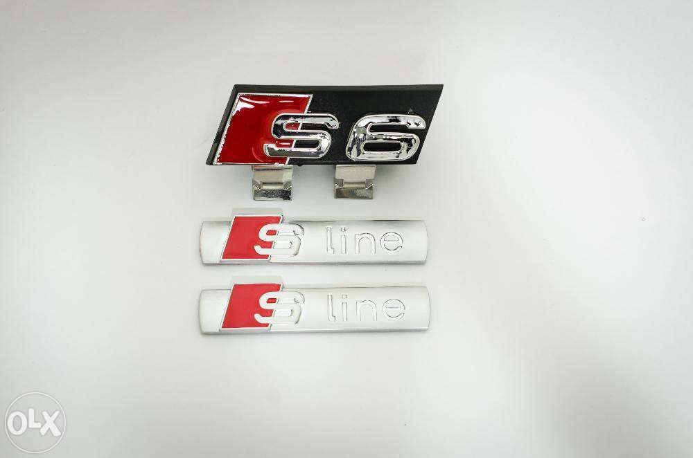 Set Embleme AUDI A6/S6-line grila/aripi s-line