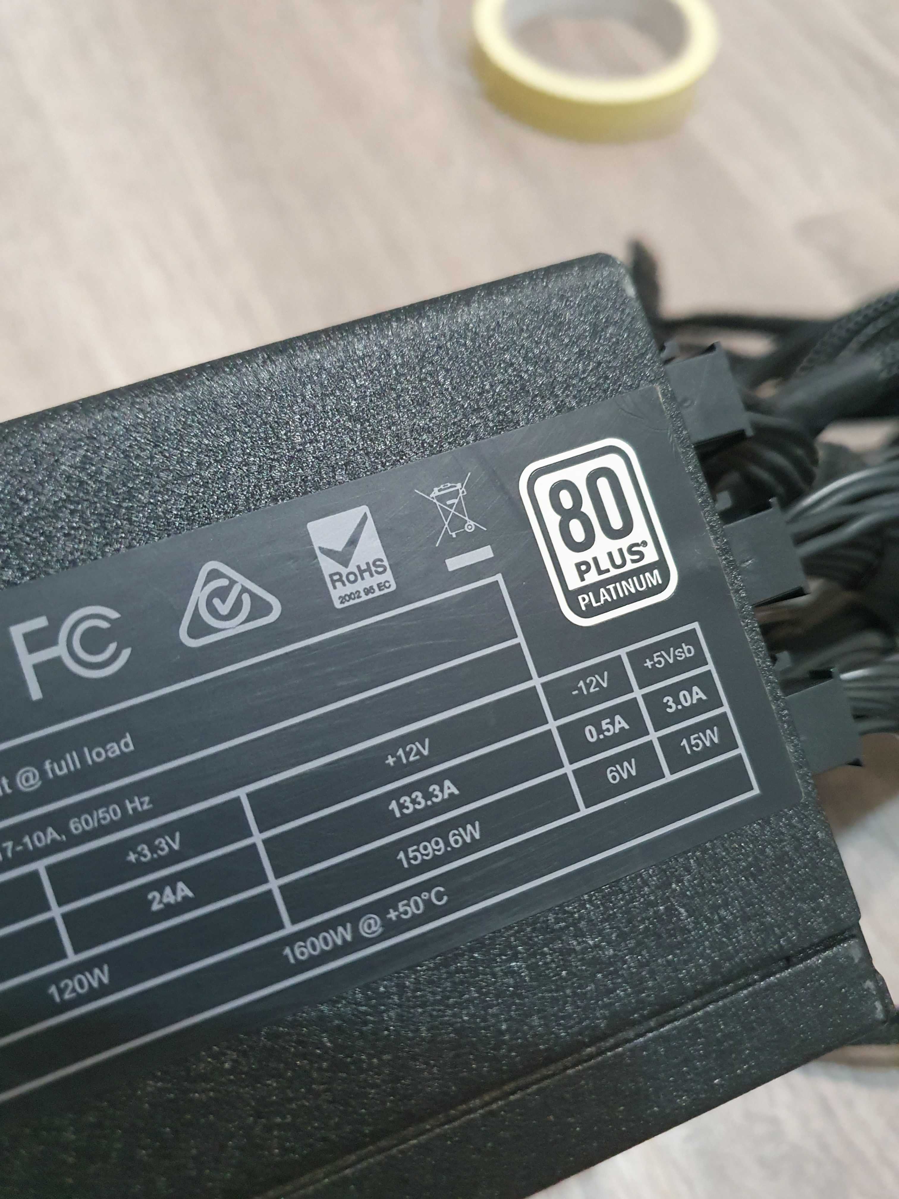 EVGA SuperNOVA 1600 P2 1600W 80 PLUS Platinum и 1  месец гаранция.