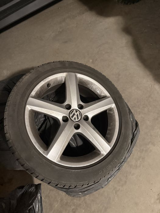 Jante vw 17 cu anvelope 205/50R17 iarna
