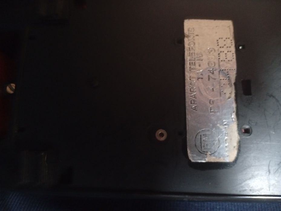 Telefon cu disc vintage românesc roșu 1988 model rar