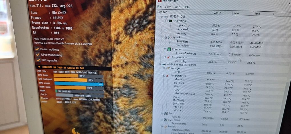 Видеокарта Gigabyte RX7800XT 16 GB