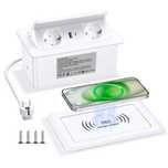 Ohuo GS261 priză retractabilă de blat cu încărcare wireless și USB