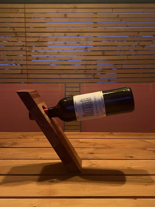 Suport sticla de vin stejar