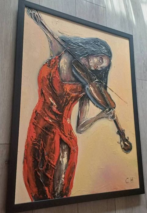 Цигуларката-каррина масло
Продавам нова картина-маслени бои
Размери с