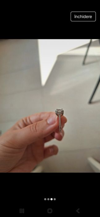 Inel din argint purtat marimea 17,7mm