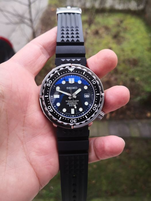 Ceas automatic Seiko Mod Tuna MarineMaster 300 MM300 curea cauciuc