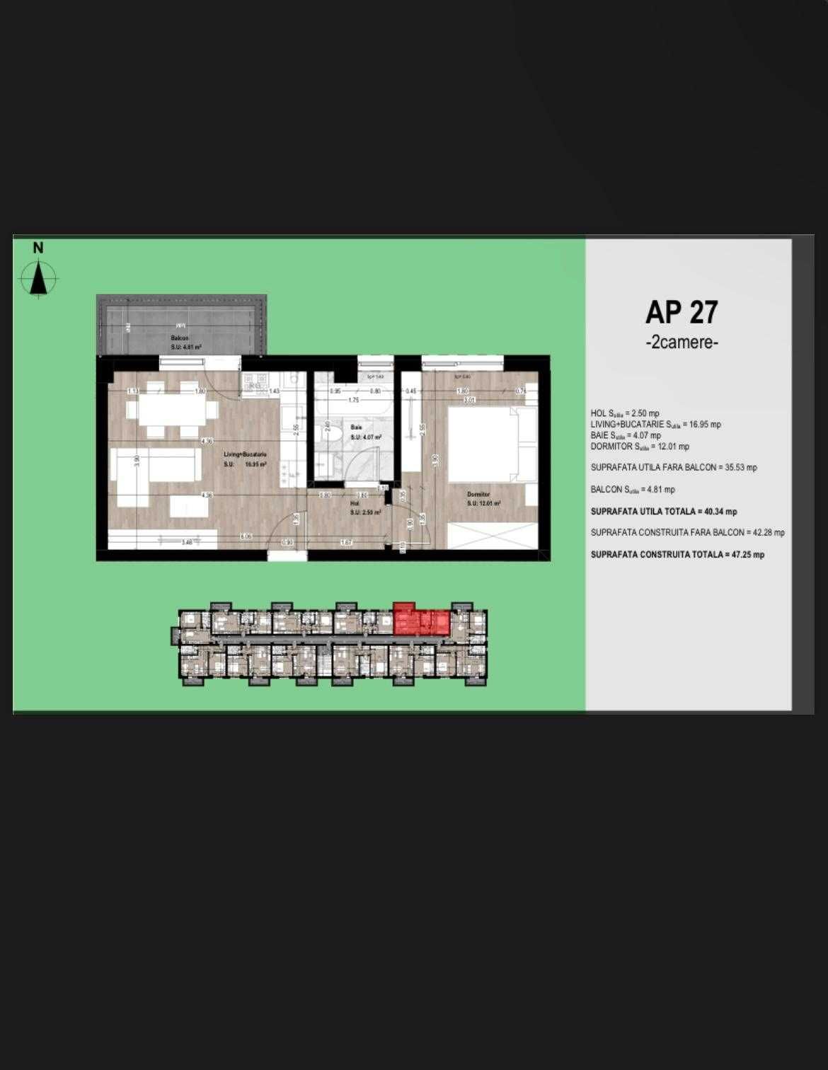 Apartament 2 camere OTOPENI- Str Avram Iancu. Direct Dezvolatator!