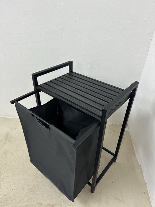 Кош за пране VASAGLE, подвижна платнена чанта, 65L