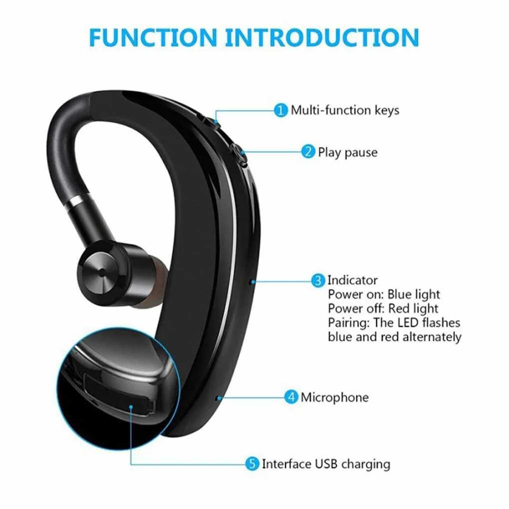 Безжична Bluetooth слушалка, черна