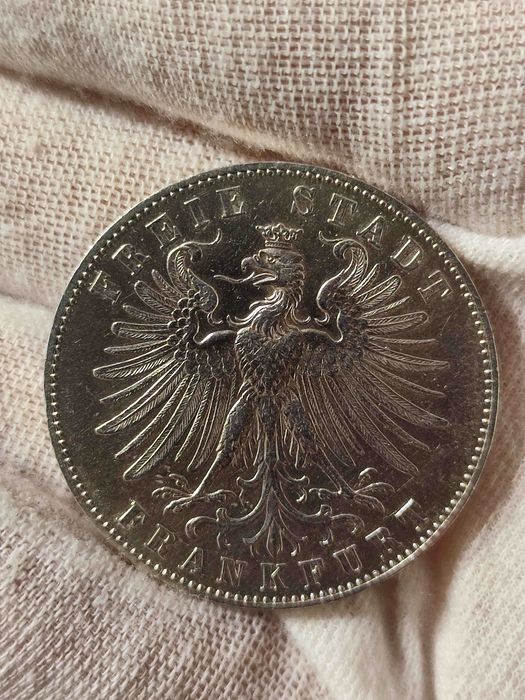 1 талер 1862 г. Франкфурт, Германия (сребро)