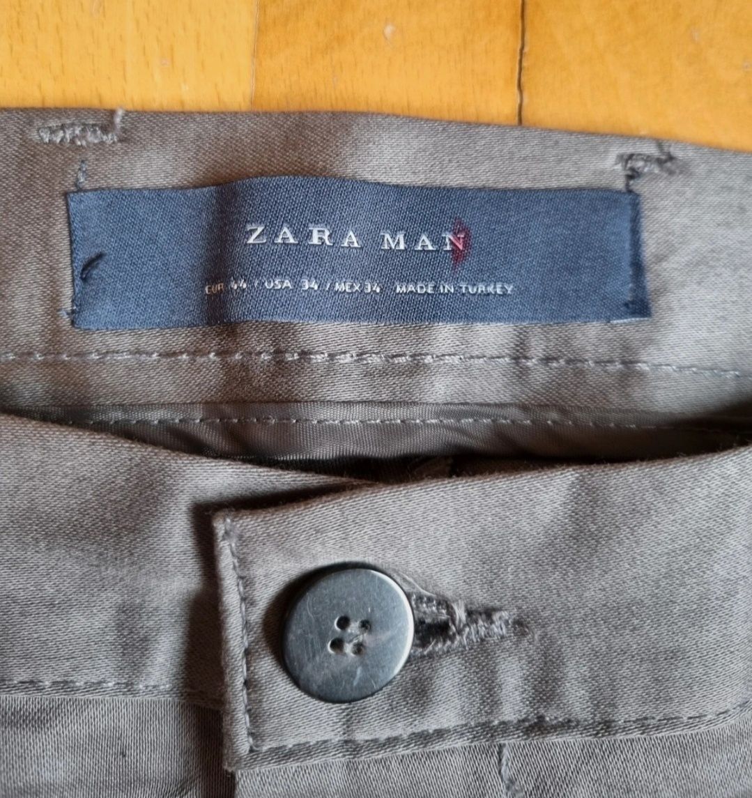 Pantaloni chino Zara, Slim Fit, Bărbați - 44