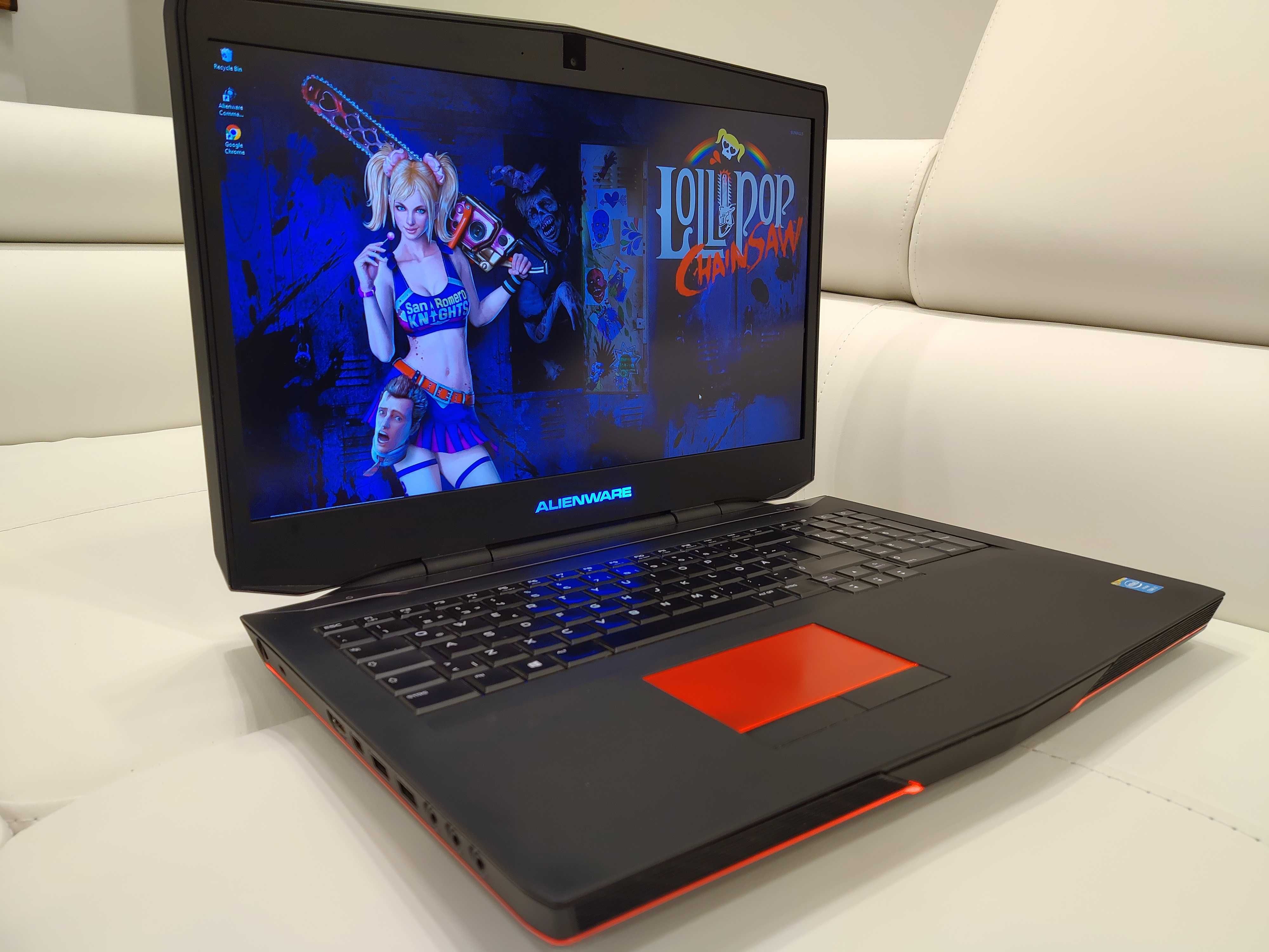 Laptop gaming ALIENWARE ,intel core i7-quad- ,video 6 GB gtx ,17,3 fhd