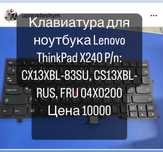 Клавиатура для ноутбука Lenovo ThinkPad X240