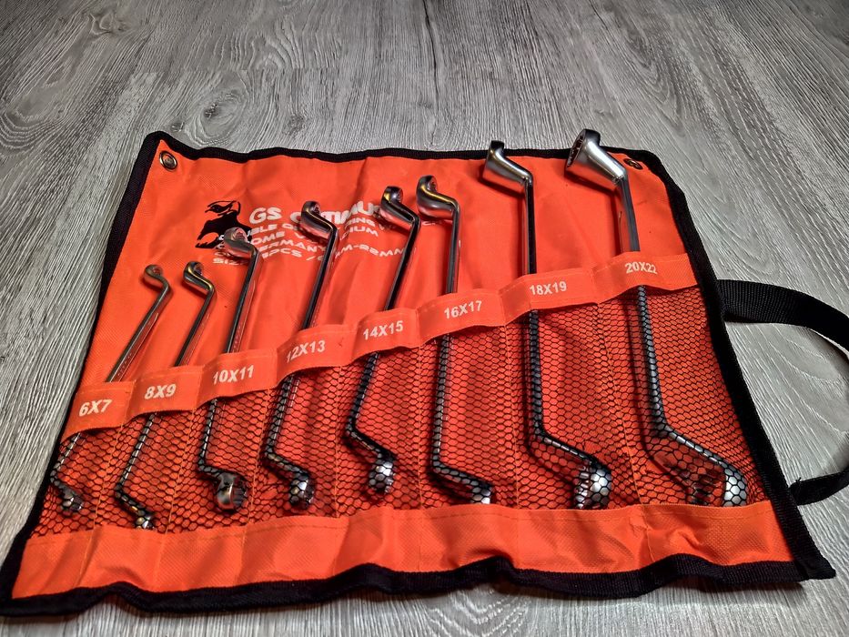 Set 8 bucati chei inelare cotite 6-22mm CR-V