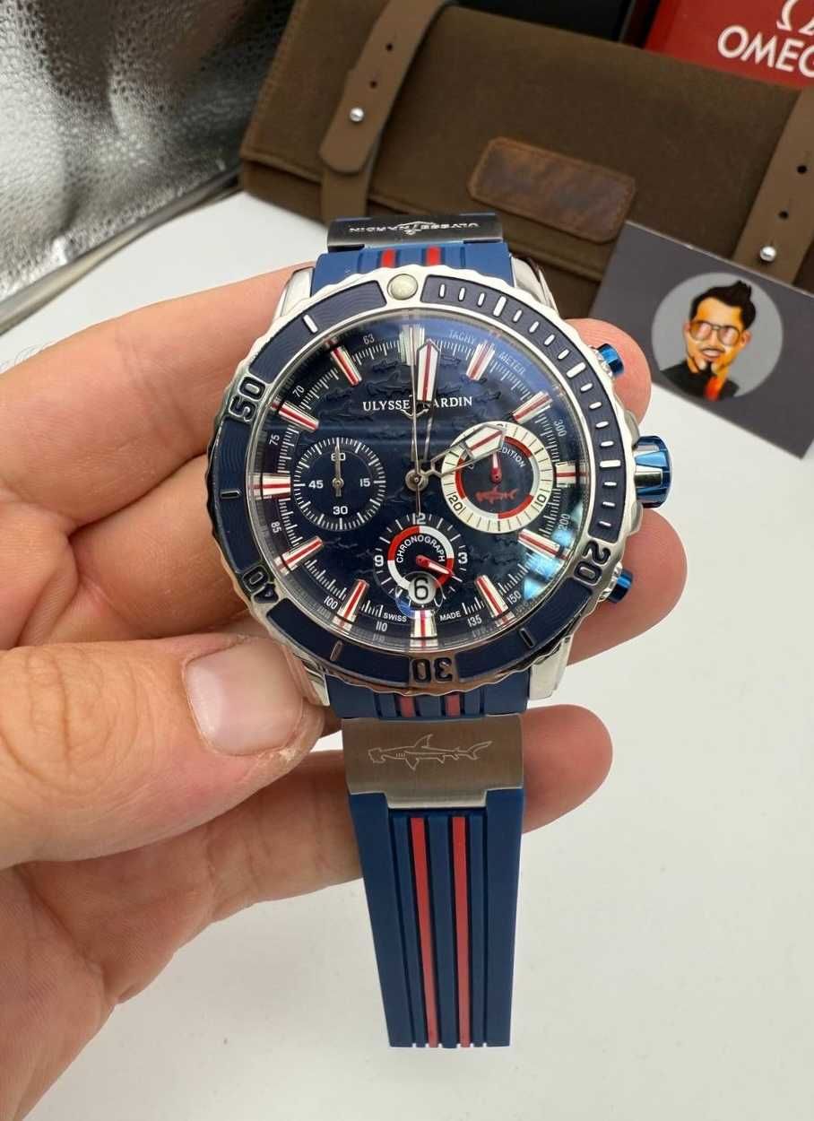 Ulysse Nardin Maxi-marine сребристо-синьо