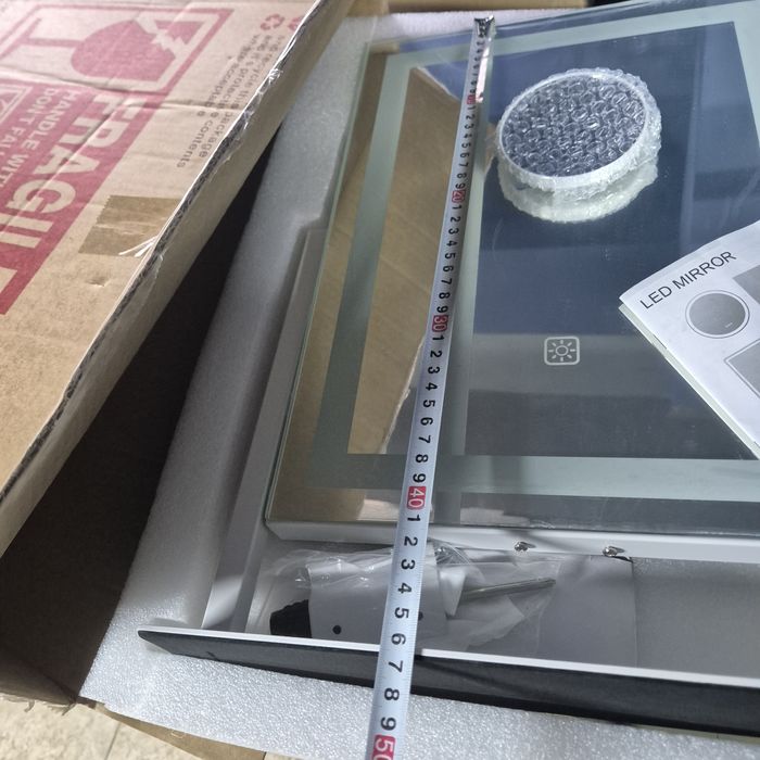 Гримьорско LED  Козметично огледало USB порт за зареждане