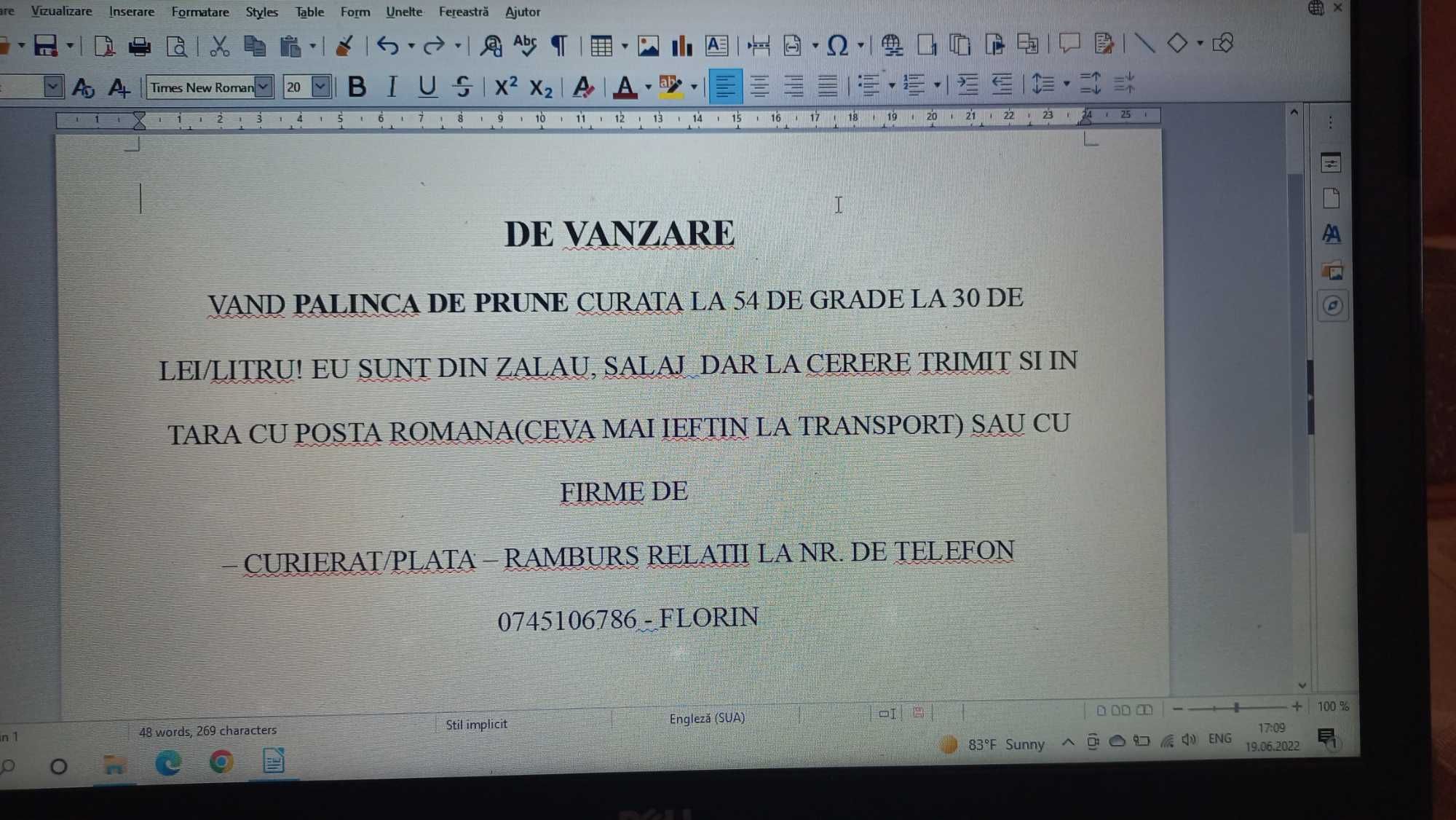 geaca iarna barbati 3 sferturi, kaki, noua marimea 50, impermeabila!