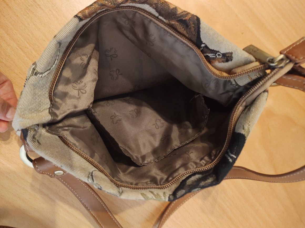 Текстилна чанта с дълга дръжка