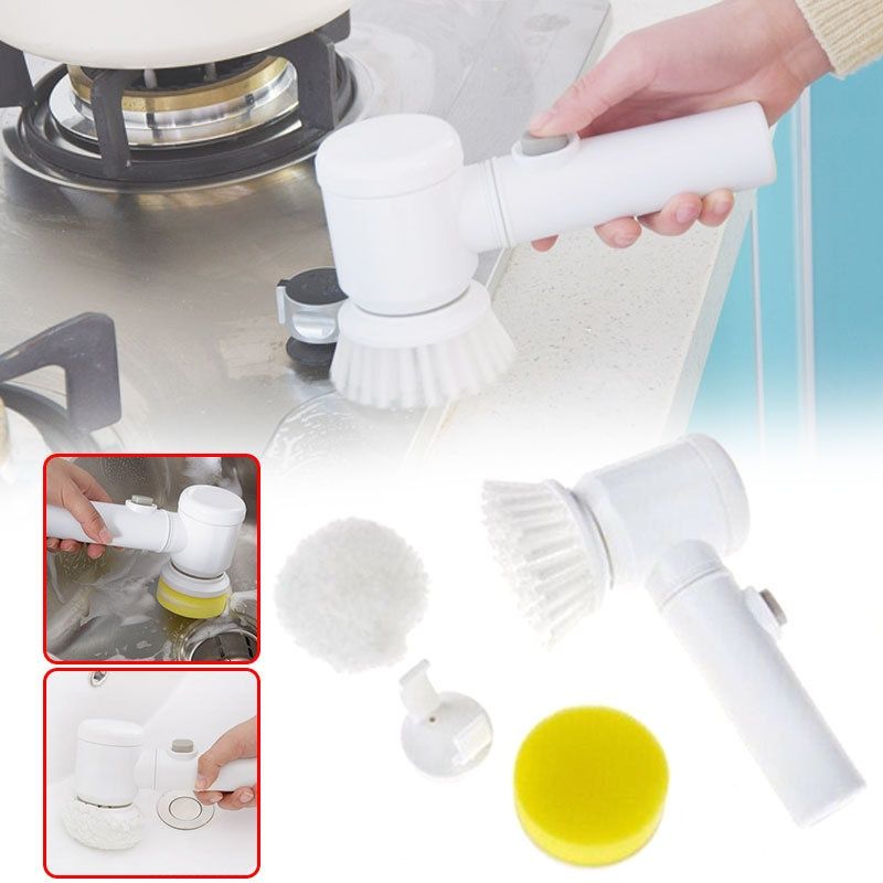 Электрическая щетка для мытья посуды и уборки дома 5в1