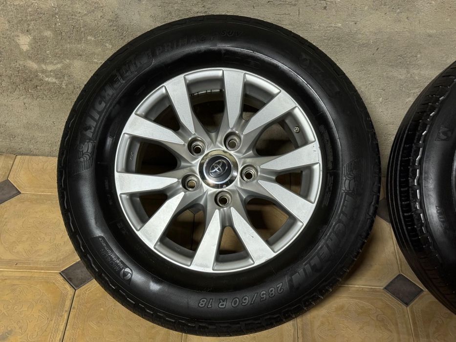 R18 диска с шинами MICHELIN на Land cruiser 200 оригинал завод
